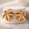 Golden Laurel Leaf Earrings