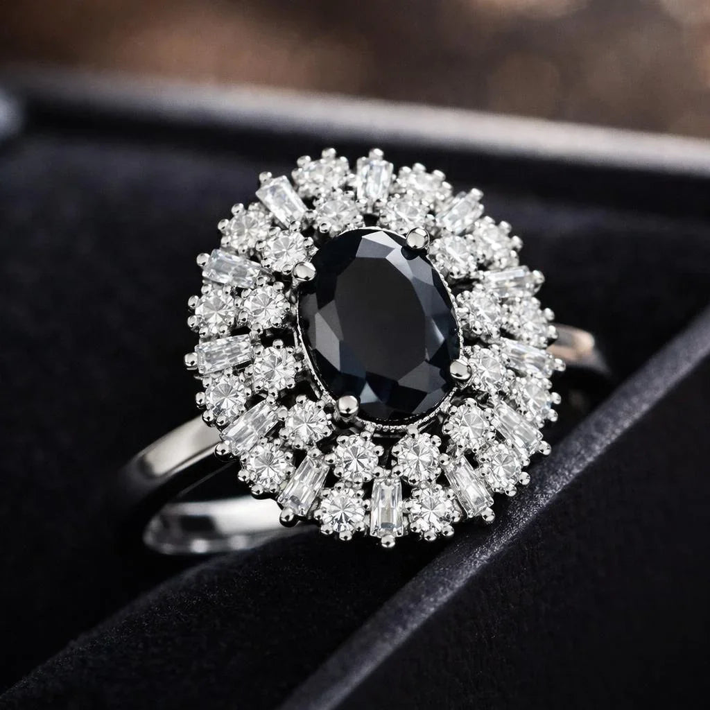 Gothic Oval Medallion Ring