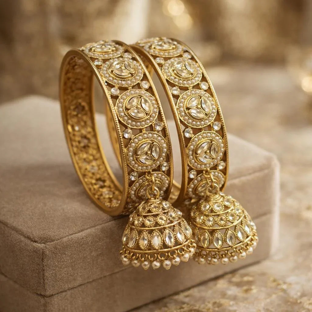 The Jhumka Drop Bridal Bangles